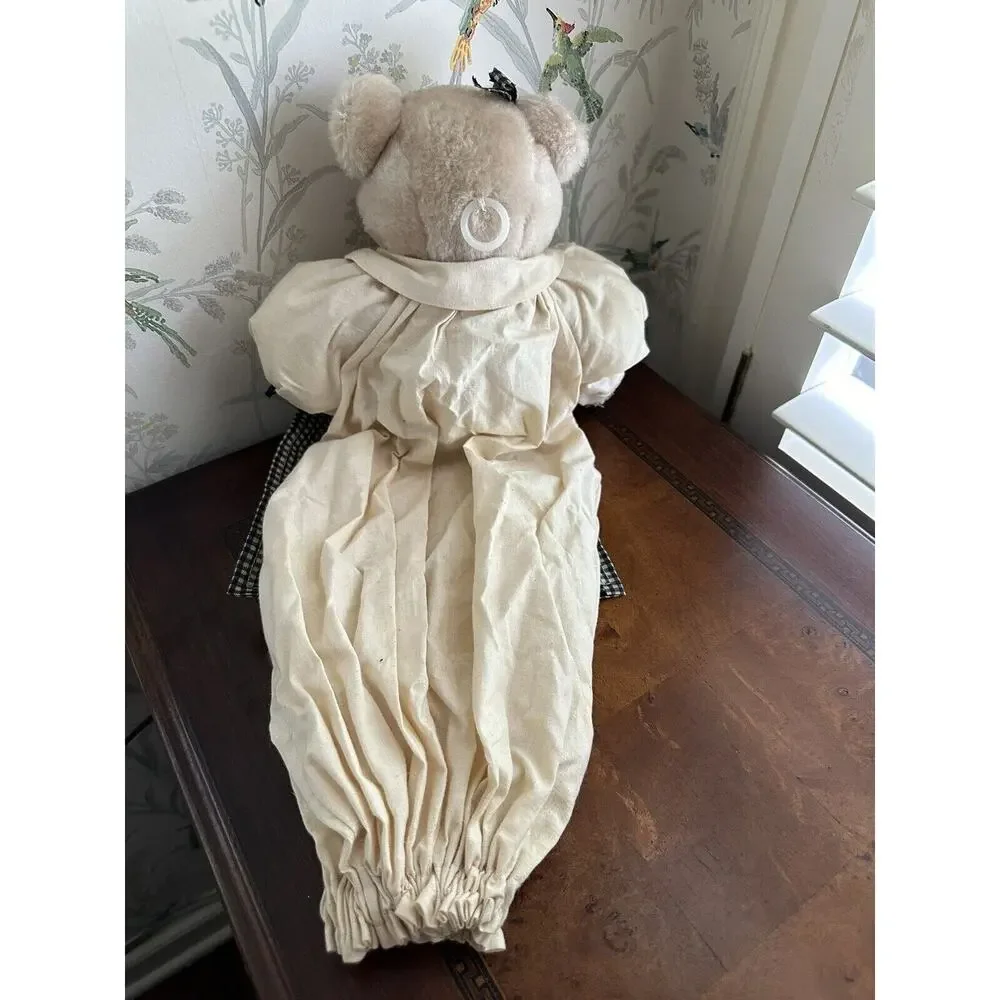 Vintage Brown Bear Full Body Hand Puppet 18” Plush Soft Fuzzy Stuffed Animal Toy